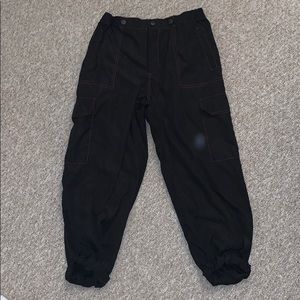 Black cargo pants